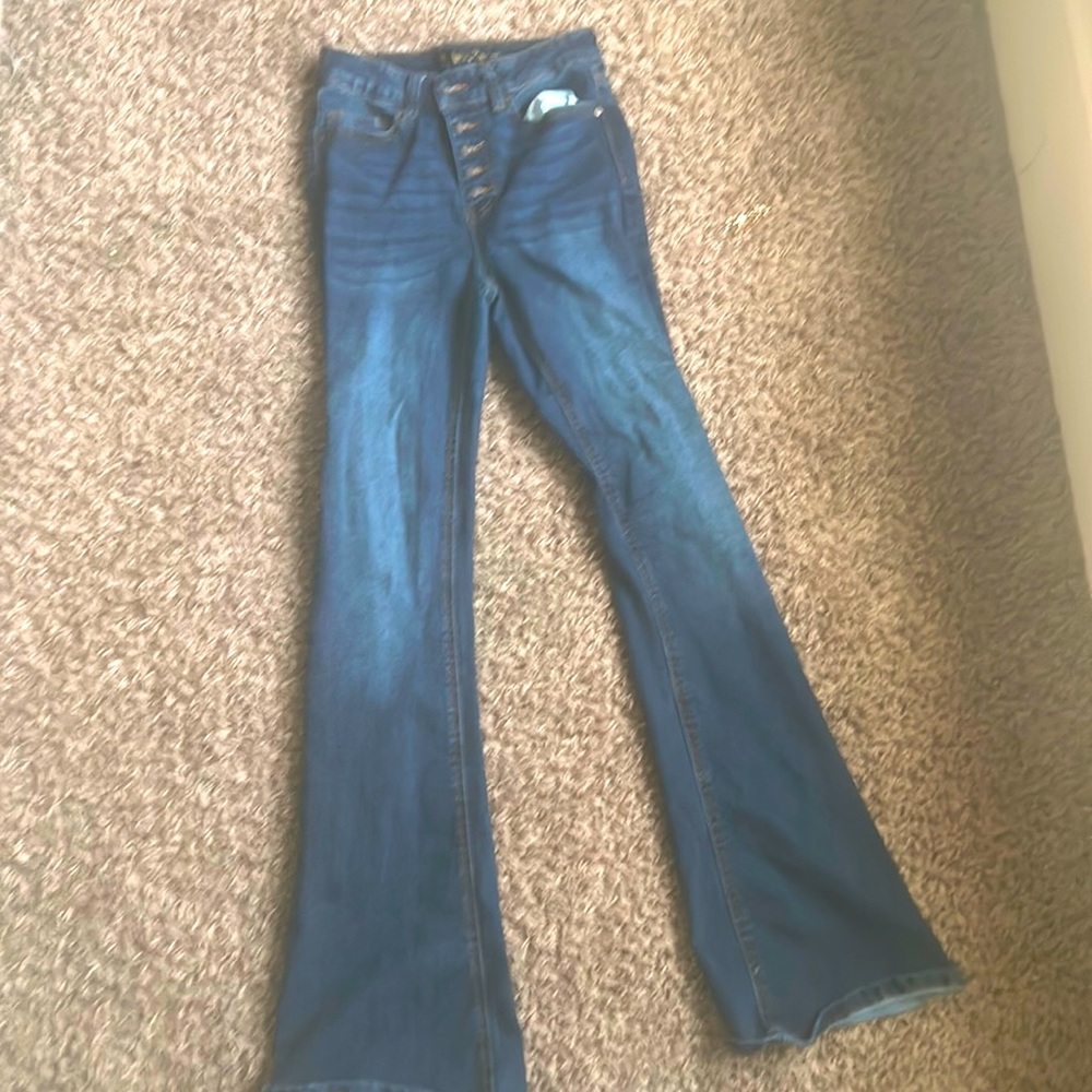 High waisted flare jeans